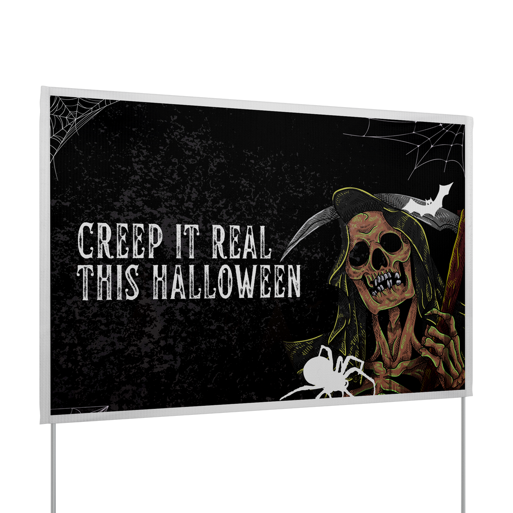 Creep_It_Real_This_Halloween_Yard_Sign_VinylSign_Main_Angle_Mockup.png