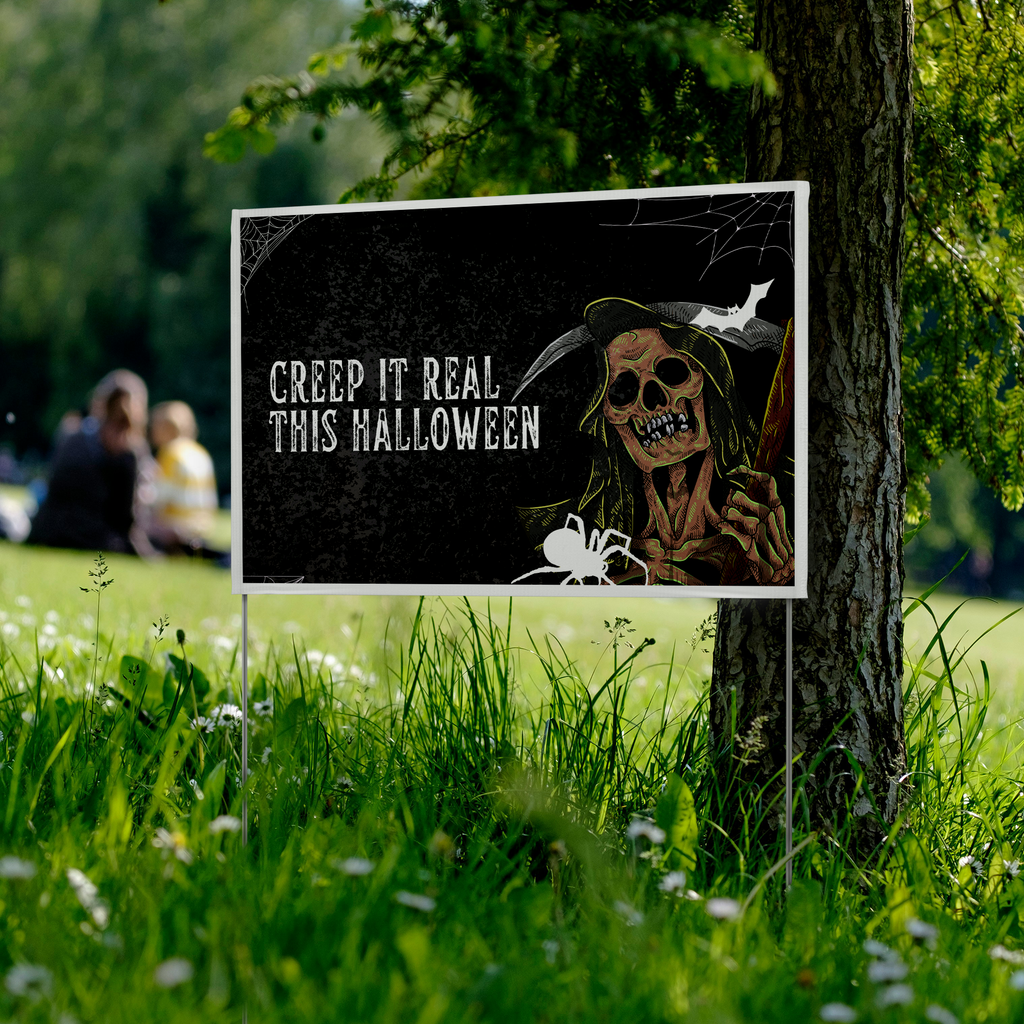Creep_It_Real_This_Halloween_Yard_Sign_VinylSign_Park_Mockup.png