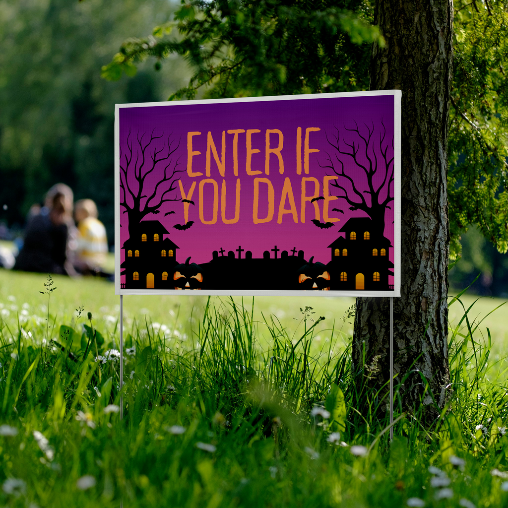 Enter_If_You_Dare_Halloween_Yard_Sign_VinylSign_Park_Mockup.png